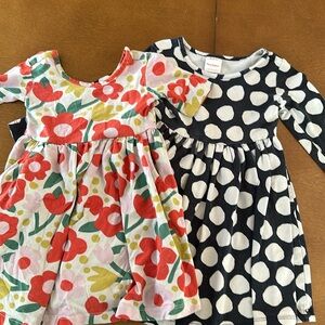 (2) Hanna Anderson dresses 3T - Well loved but still got life in them!